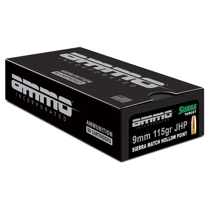 Ammo Inc Match 9mm 115gr Jhp 50-1000