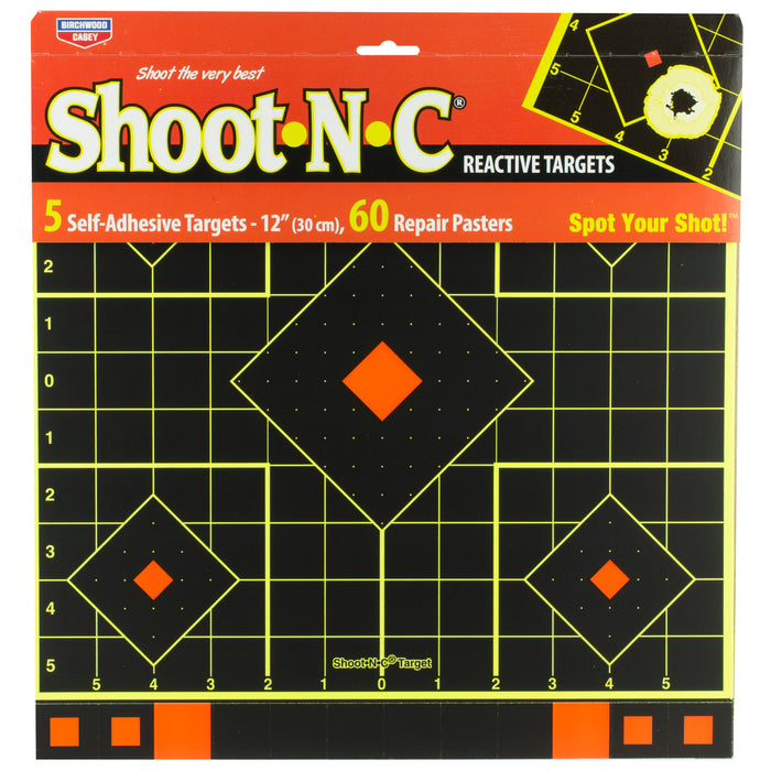 B-c Sht-n-c 12" Sight-in Trgt 5pk