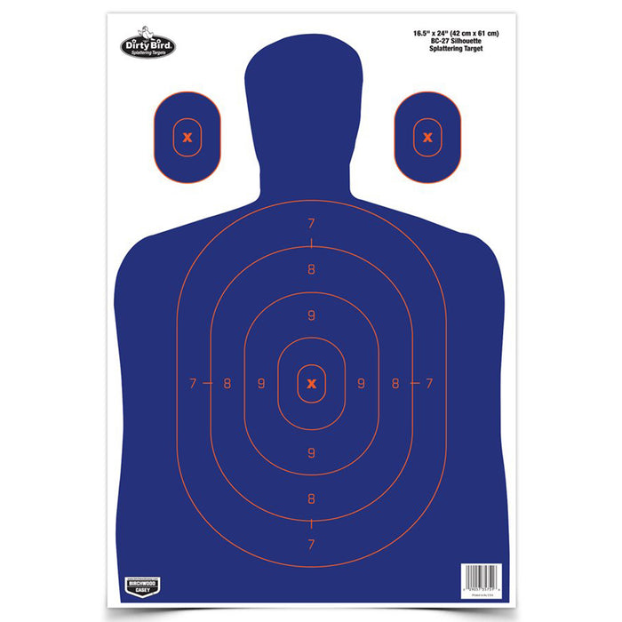 B-c Dirty Bird Bl-or Silhou Trgt 3pk