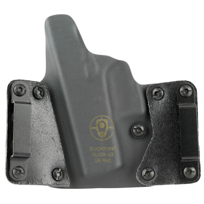 Blk Pnt Lthr Wing For Glk 43 Rh Blk