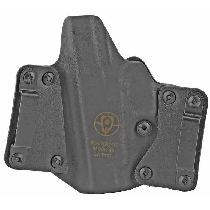 Blk Pnt Lthr Wing For Glk 48 Rh Blk
