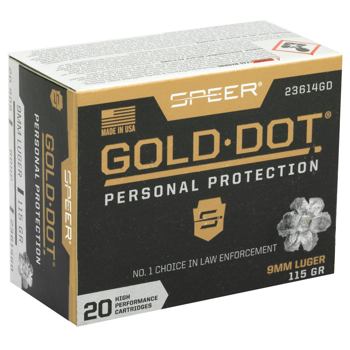 Spr Gold Dot 9mm 115gr Hp 20-200