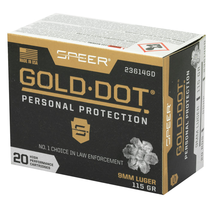 Spr Gold Dot 9mm 115gr Hp 20-200
