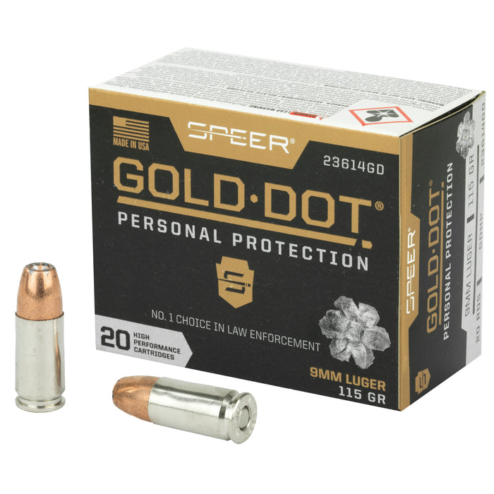 Spr Gold Dot 9mm 115gr Hp 20-200