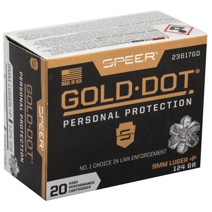 Spr Gold Dot 9mm+p 124gr Hp 20-200
