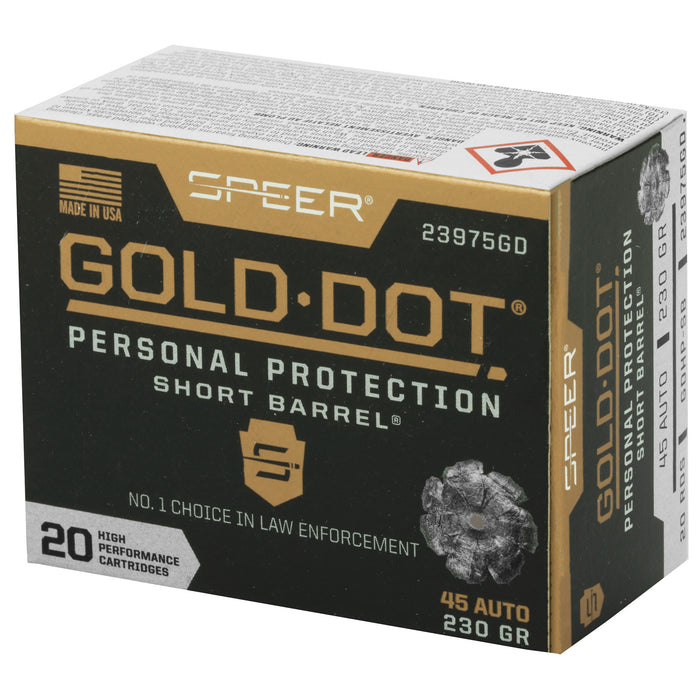 Spr Gold Dot 45acp 230g Hp Sb 20-200