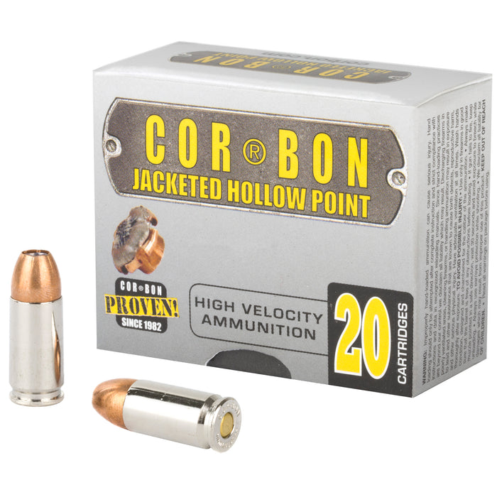 Corbon 9mm+p 125gr Jhp 20-500