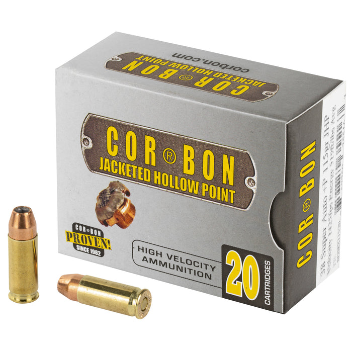 Corbon 38super+p 115gr Jhp 20-500