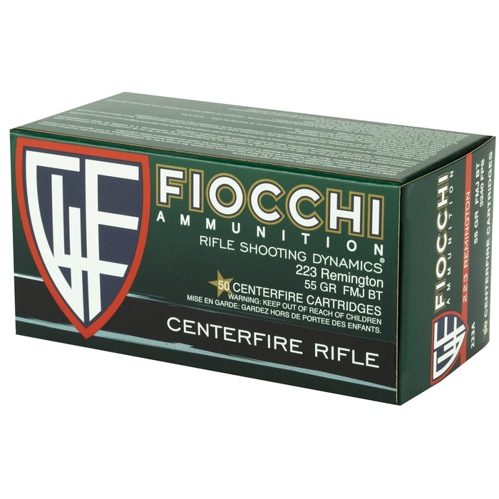 Fiocchi 223rem 55gr Fmjbt 50-1000