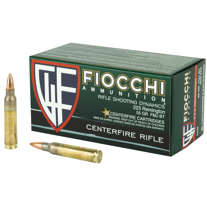 Fiocchi 223rem 55gr Fmjbt 50-1000
