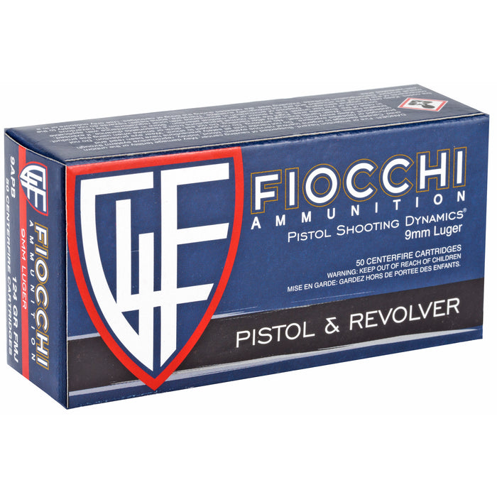 Fiocchi 9mm 124gr Fmj 50-1000
