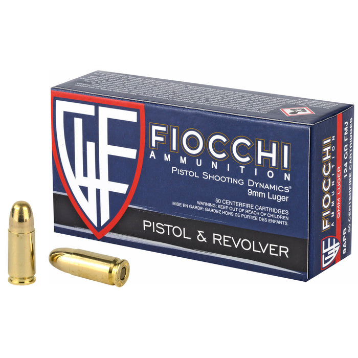 Fiocchi 9mm 124gr Fmj 50-1000