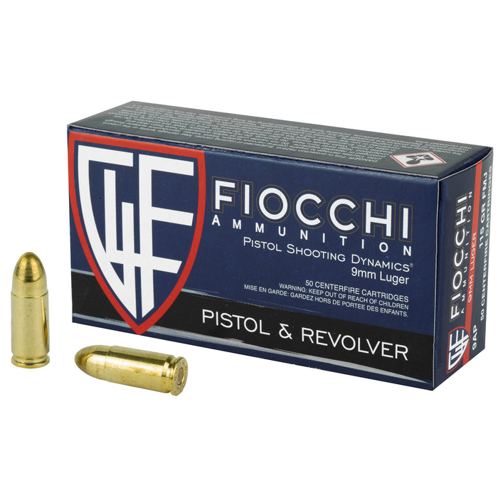 Fiocchi 9mm 115gr Fmj 50-1000