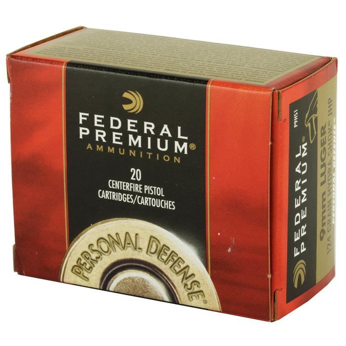Fed Hydra-shok 9mm 124gr Hp 20-500