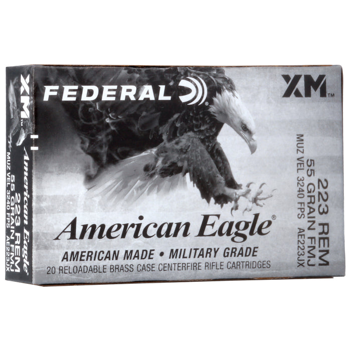 Fed Am Egl 223 Rem 55gr Fmj 20-500