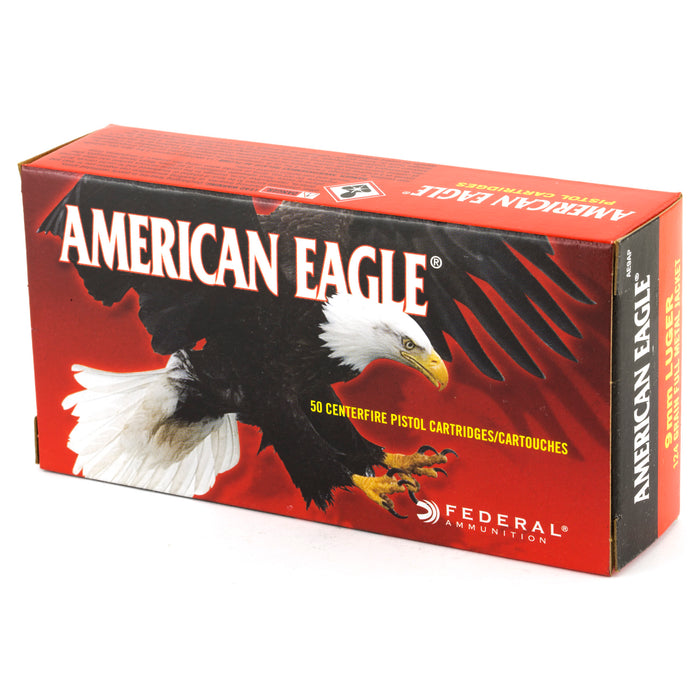 Fed Am Eagle 9mm 124gr Fmj 50-1000