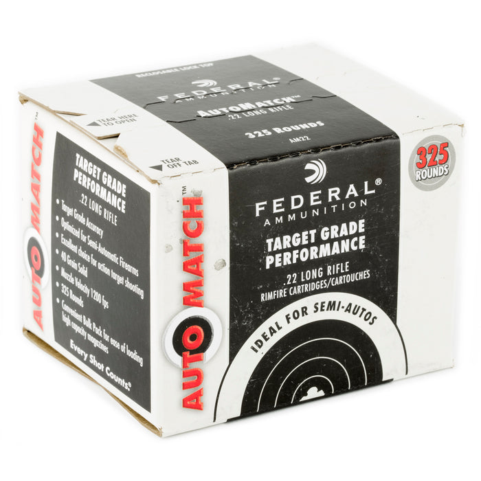 Fed Auto Mtch 22lr 40gr Sld 325-3250
