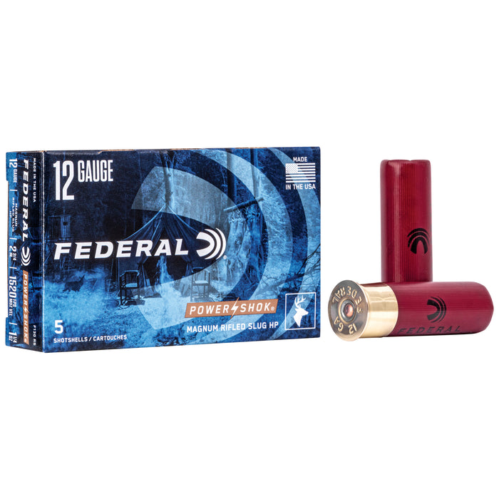 Fed Pwrshk 12ga 2.75 Mg Rfl Sg 5-250