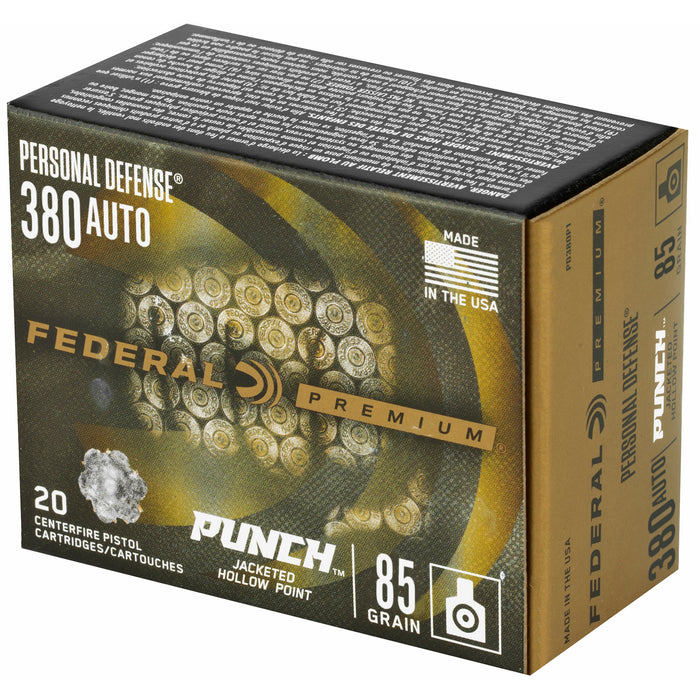 Fed Pd Punch 380auto 85gr Jhp 20-200