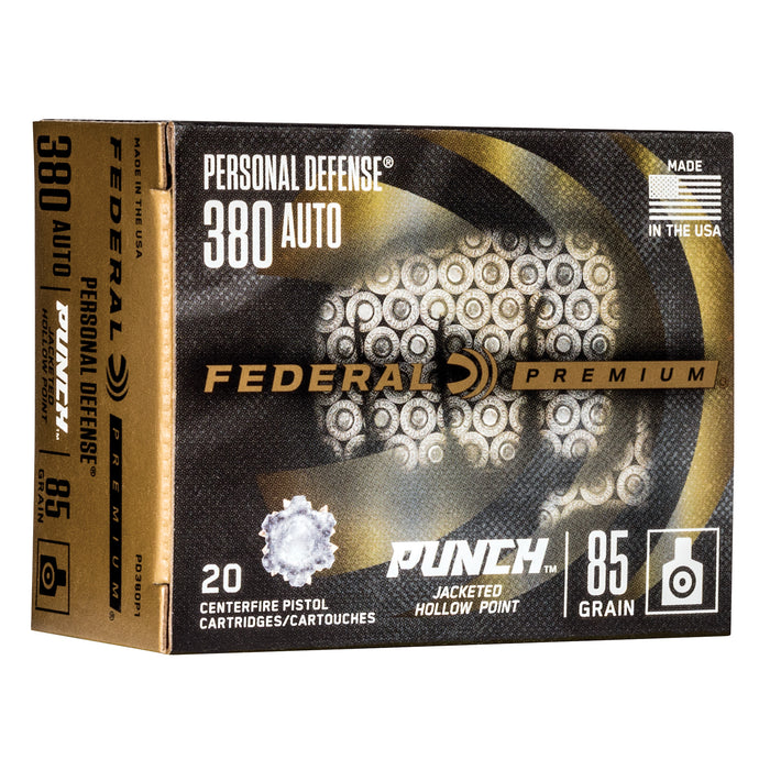 Fed Pd Punch 380auto 85gr Jhp 20-200
