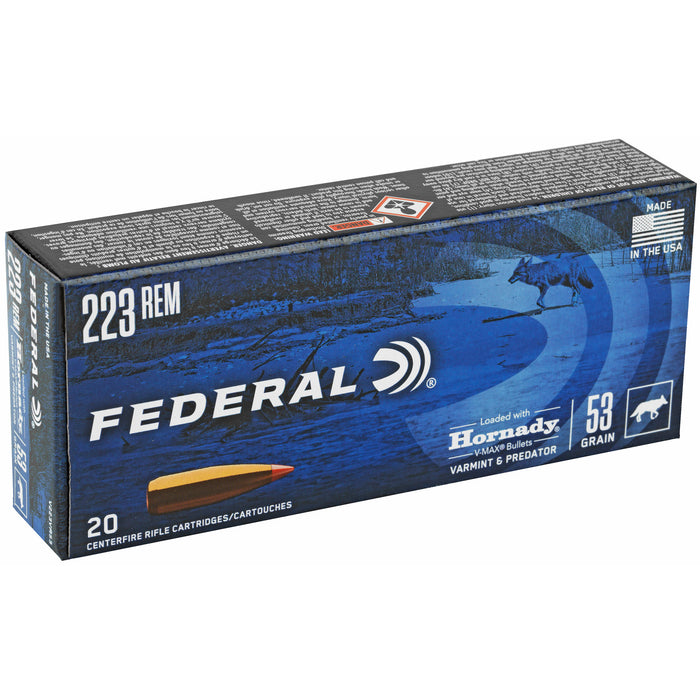 Fed V&p 223rem 53gr Hrndy V-max 20-2