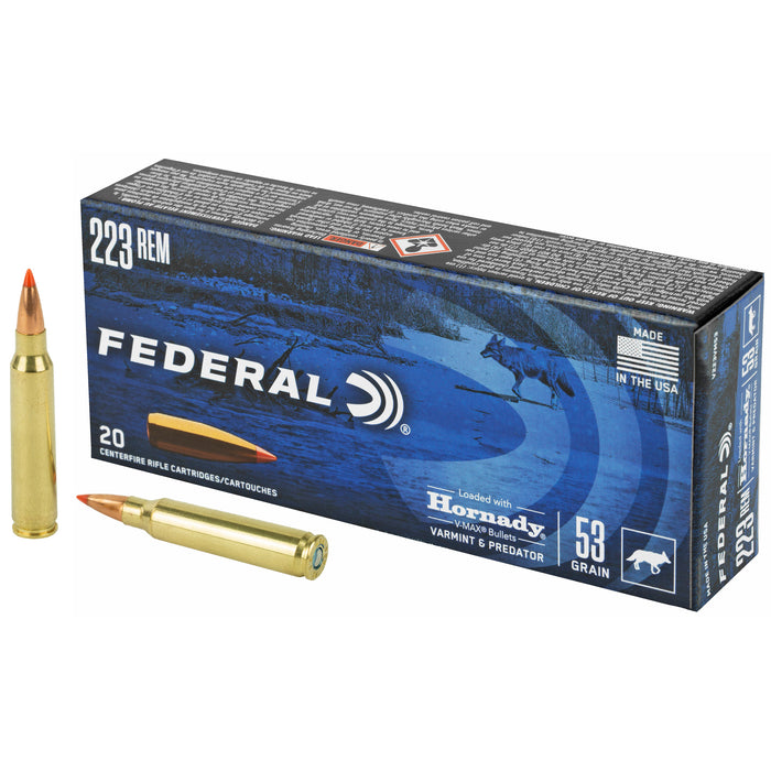 Fed V&p 223rem 53gr Hrndy V-max 20-2
