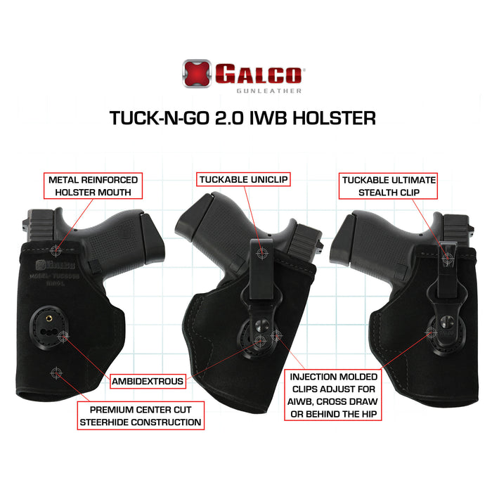 Galco Tuck-n-go Shield W-tlr6 Rh Bk