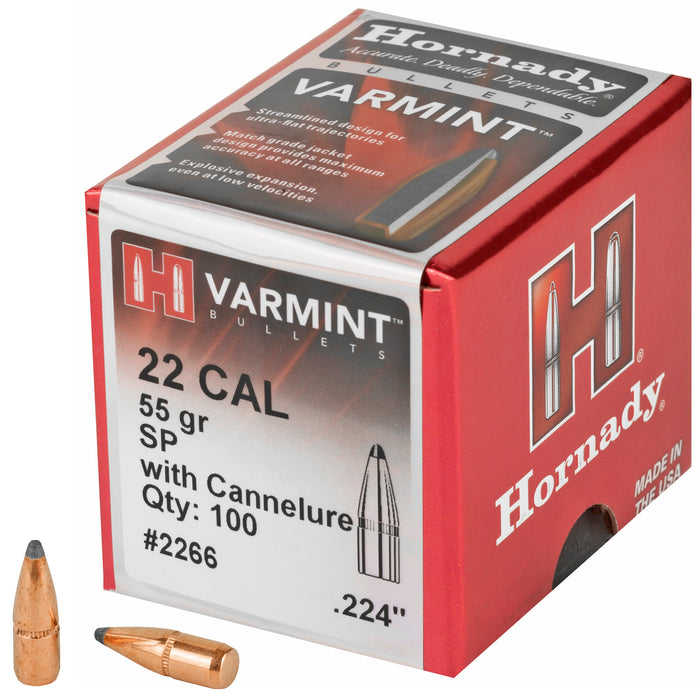 Hrndy 22cal .224 55gr Sp W-c 100ct