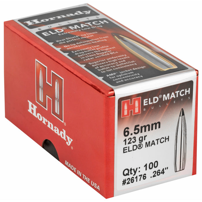 Hrndy Eld-m 6.5mm .264 123gr 100ct