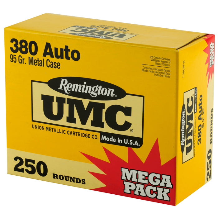 Rem Umc Mp 380acp 95gr Fmj 250-1000