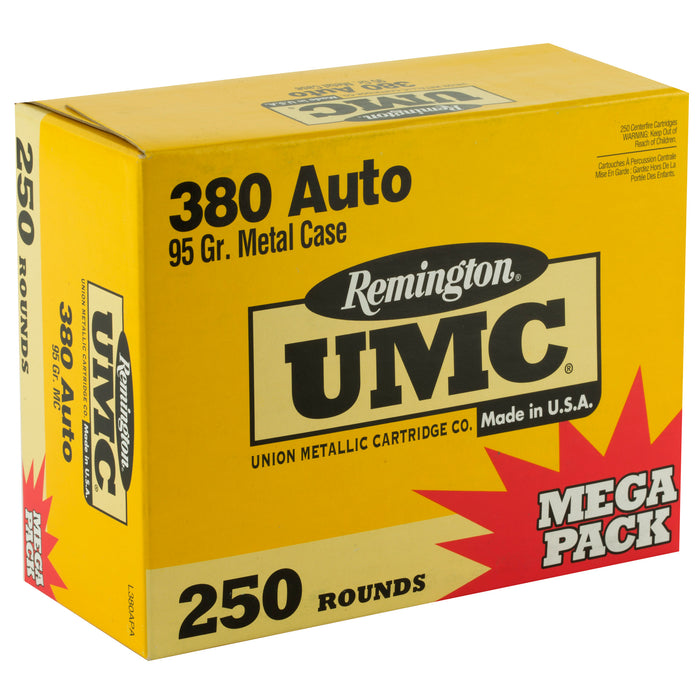 Rem Umc Mp 380acp 95gr Fmj 250-1000