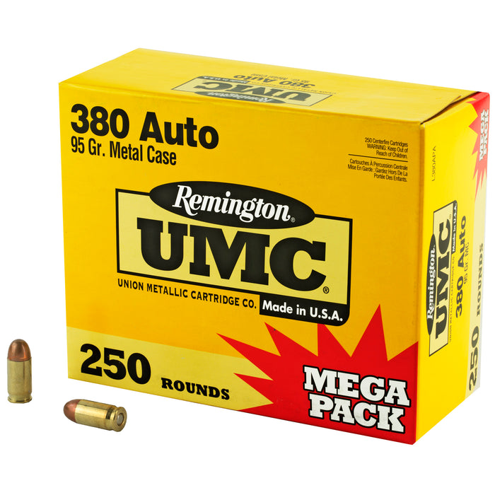 Rem Umc Mp 380acp 95gr Fmj 250-1000
