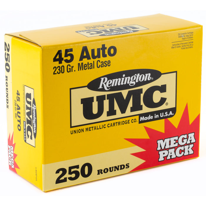 Rem Umc Mp 45acp 230gr Fmj 250-1000