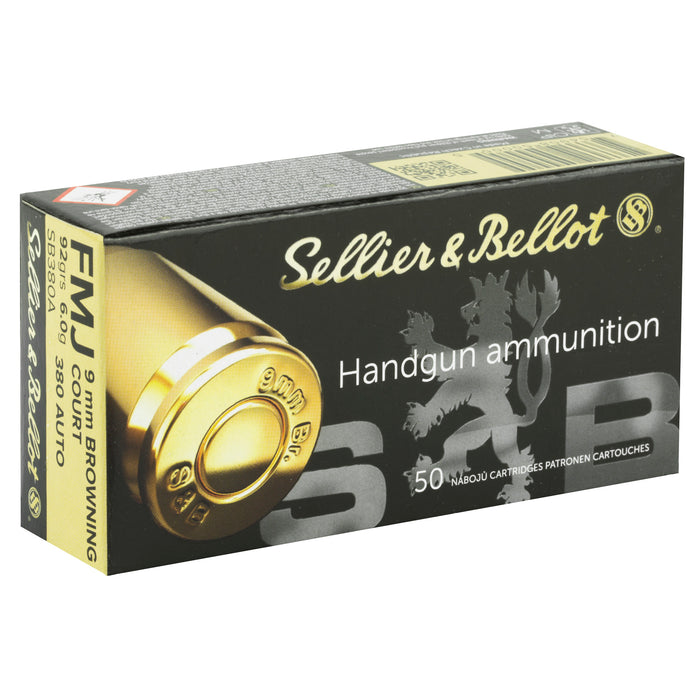 S&b 380acp 92gr Fmj 50-1000