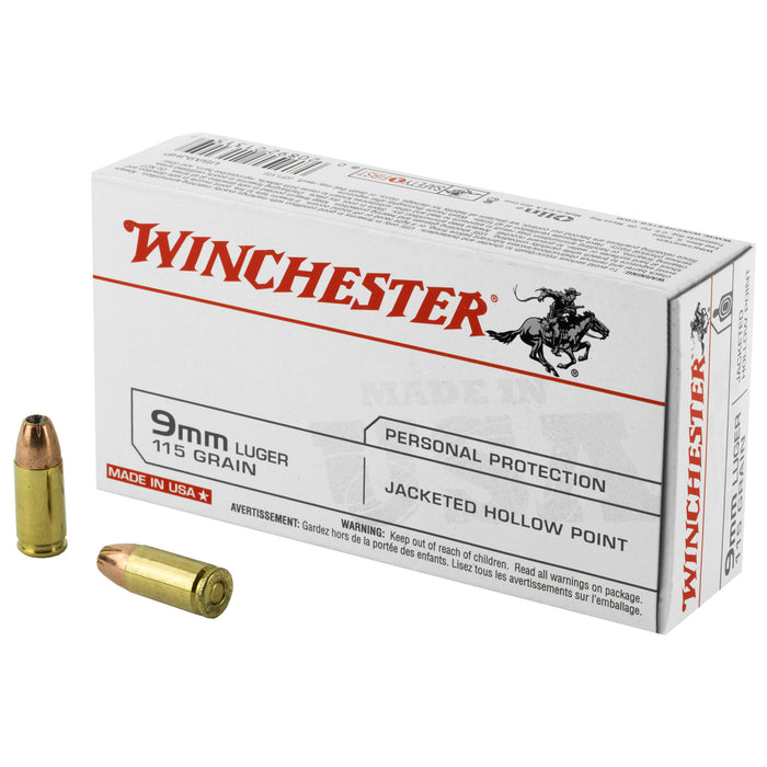 Win Usa 9mm 115gr Jhp 50-500