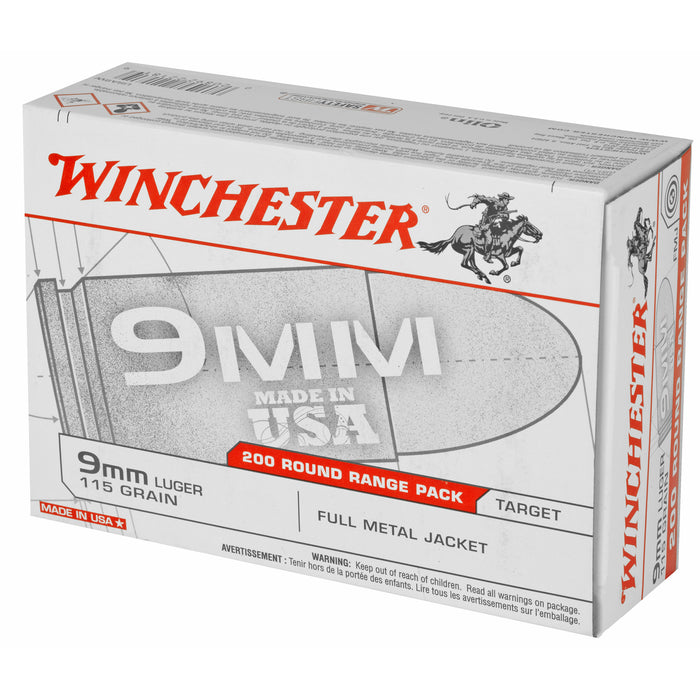 Win Usa 9mm 115gr Fmj 200-1000