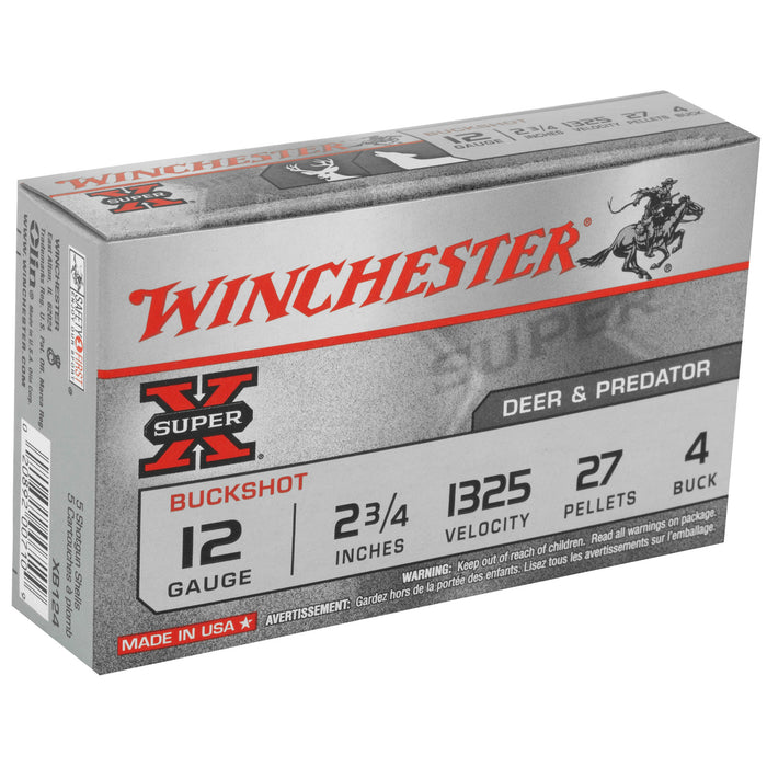 Win Superx 12ga 2.75 #4bk 27pl 5-250