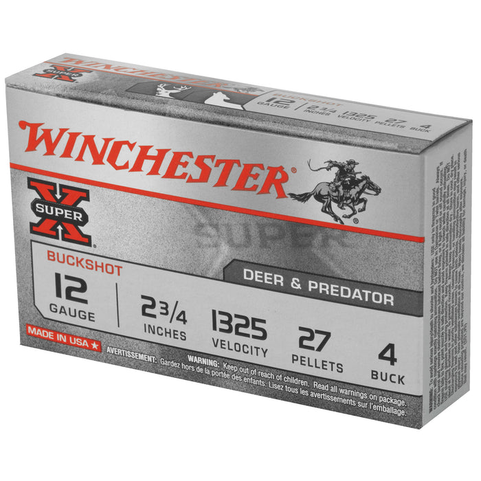 Win Superx 12ga 2.75 #4bk 27pl 5-250