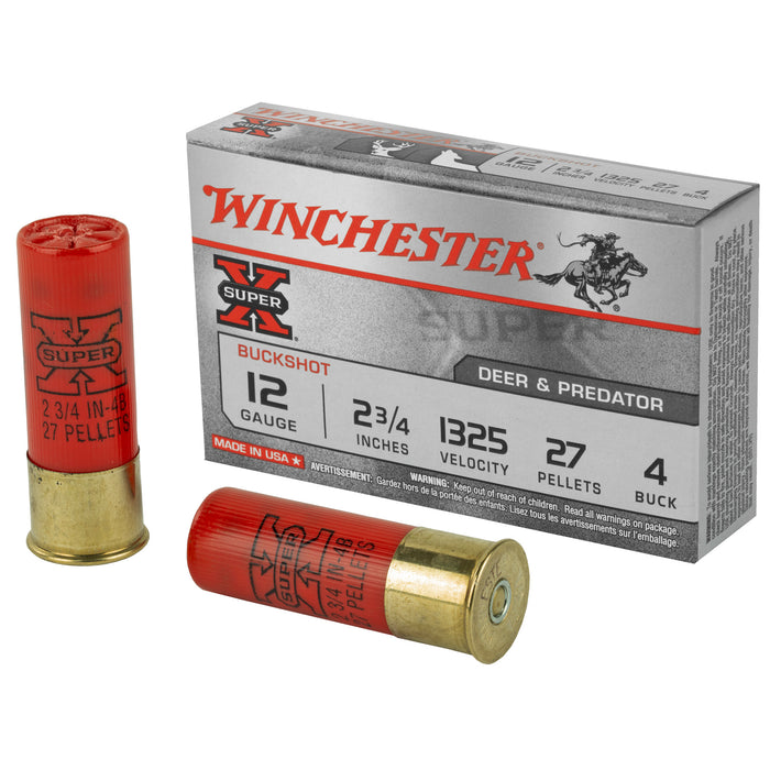 Win Superx 12ga 2.75 #4bk 27pl 5-250